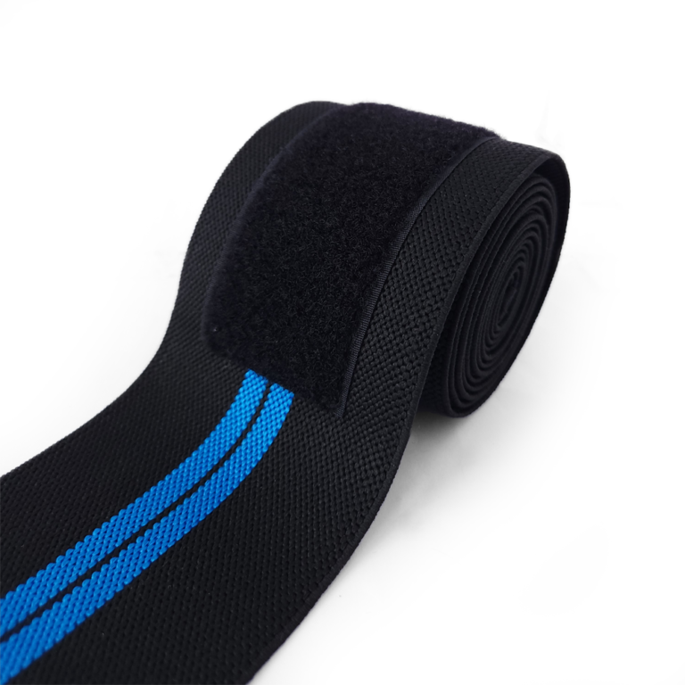 Knee Wraps - Faixa Joelho Agachamento Elástica - Azul