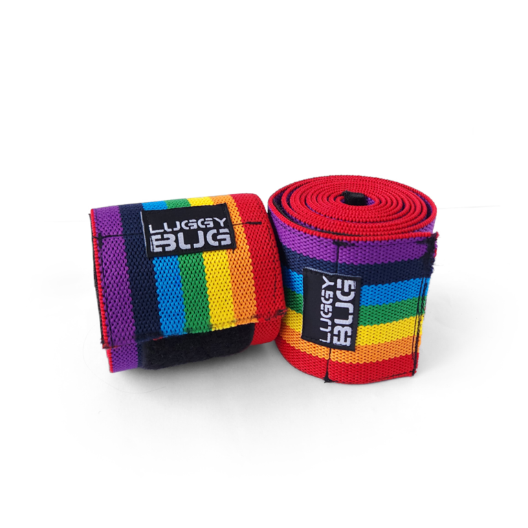 Knee Wraps - Faixa Joelho Agachamento Elástica - Pride