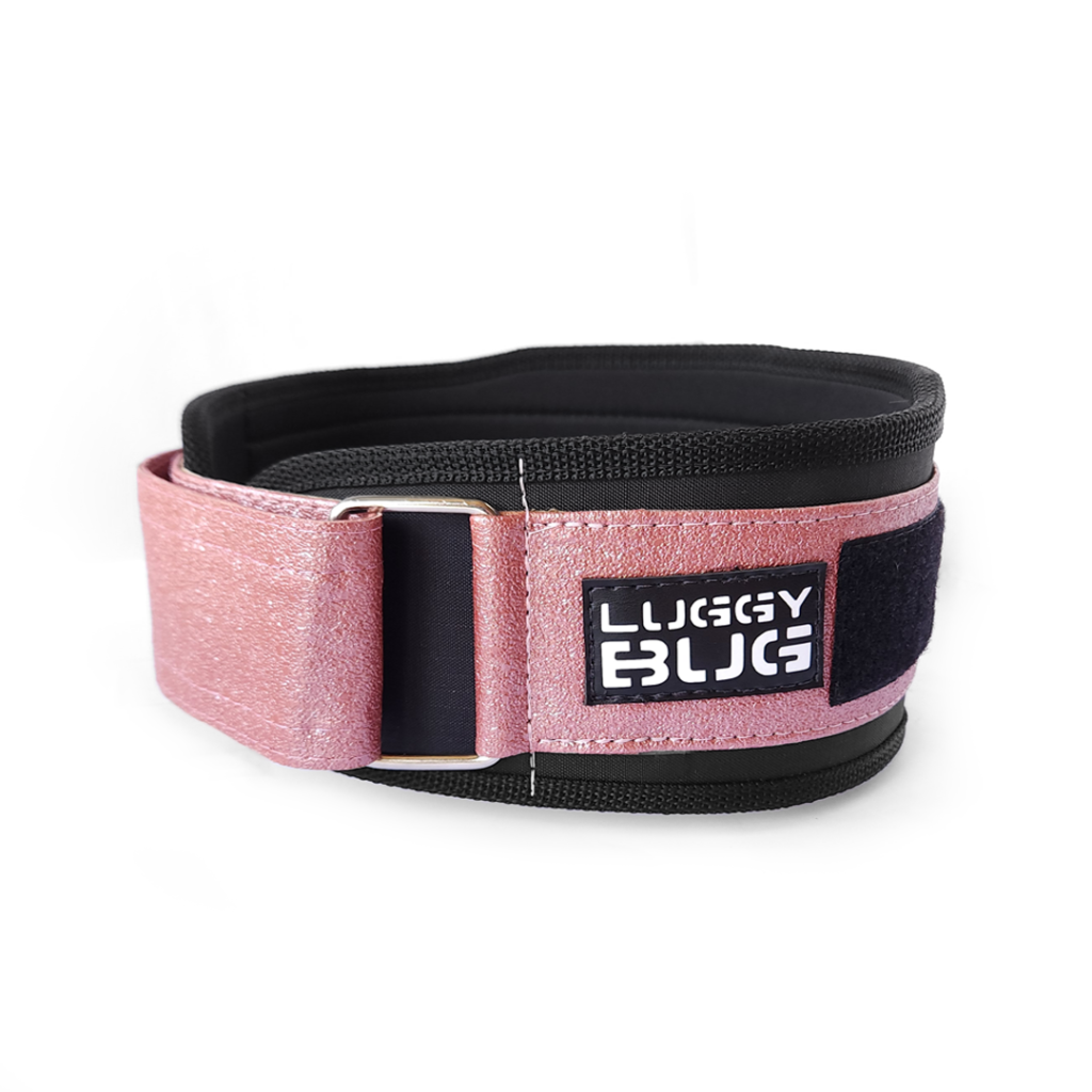 Cinto LPO – Cinturão de Treino Levantamento de Peso - Rosa Brilho