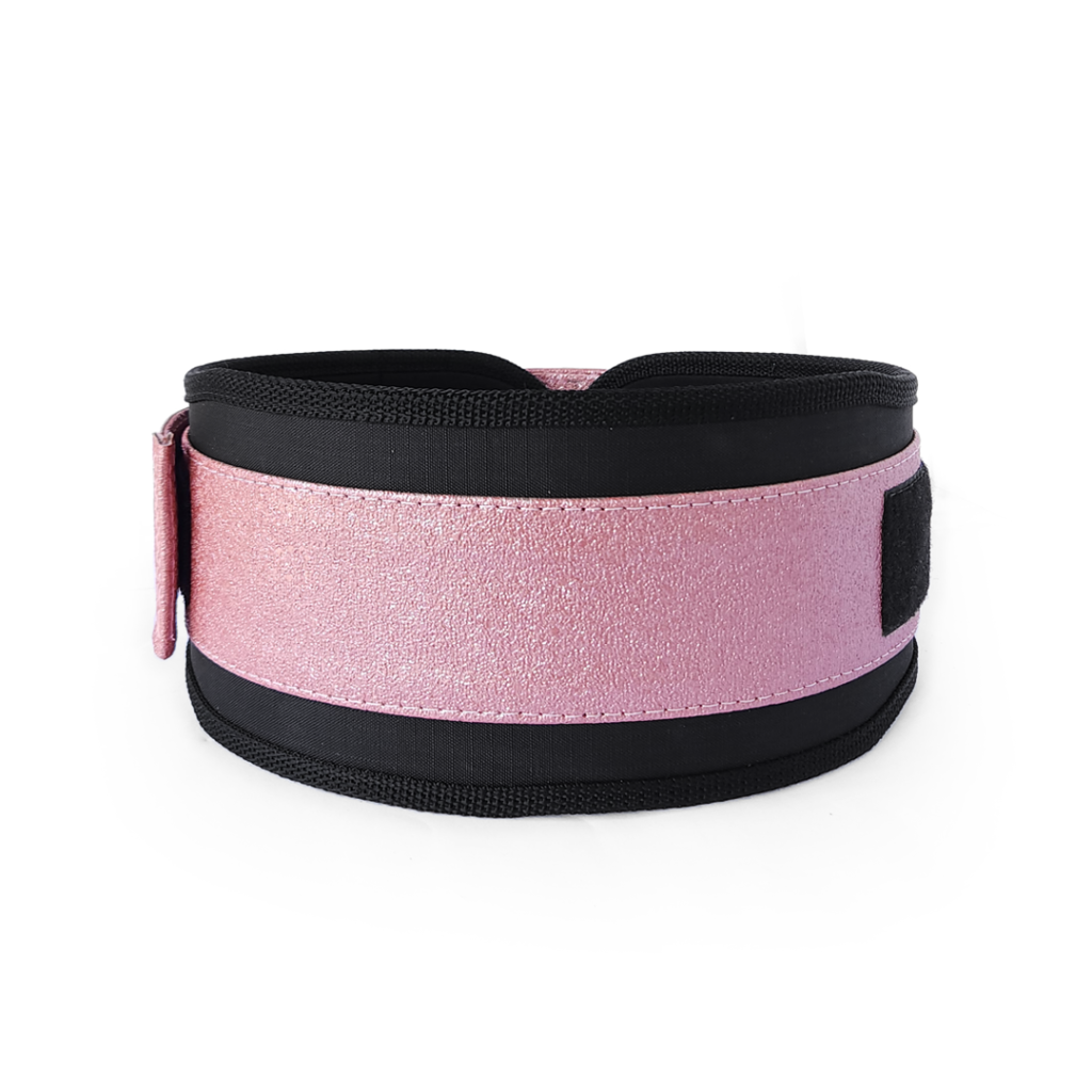 Cinto LPO – Cinturão de Treino Levantamento de Peso - Rosa Brilho