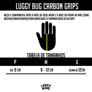 Tabela de Tamanhos - Luggy Bug Carbon Grips