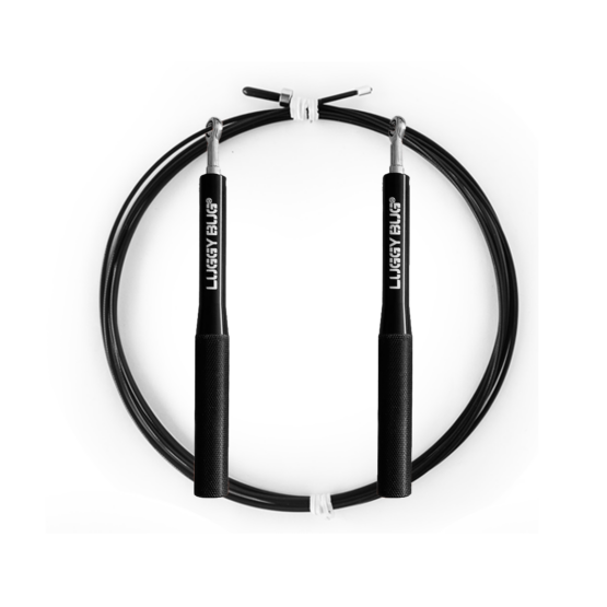 Speed Rope PRO - Corda de Pular Preta - LUGGY BUG