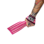Lifting Straps - Strap Musculação Levantamento de Peso - Rosa Listra | Luggy Bug