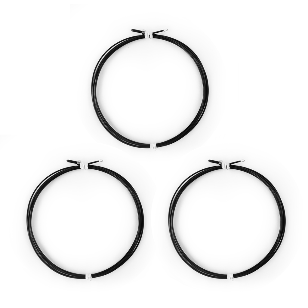 3-Pack Cabo PRO para Speed Rope Preto - Luggy Bug