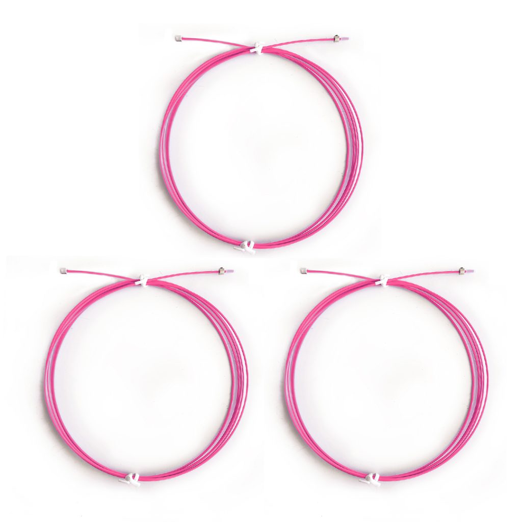 3-Pack Cabo PRO para Speed Rope Rosa - Luggy Bug