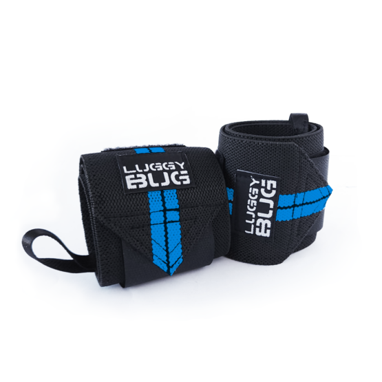 Wrist Wraps - Munhequeira para Treino - Preto e Azul