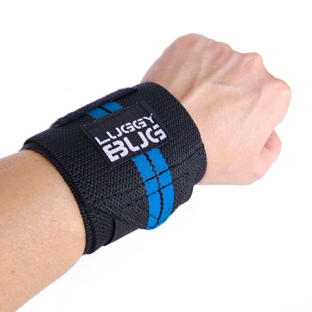 Wrist Wraps - Munhequeira para Treino - Preto e Azul