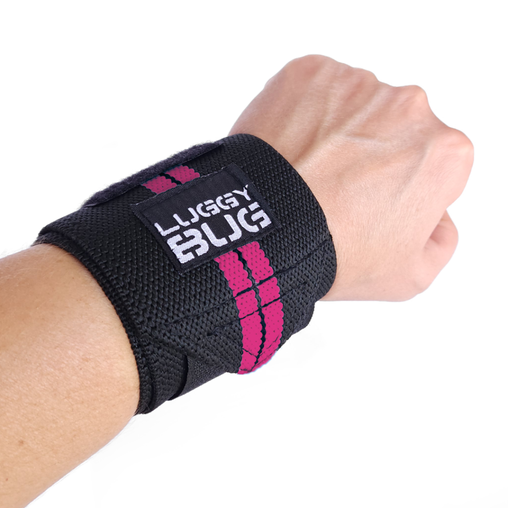 Wrist Wraps - Munhequeira para Treino - Preto e Rosa
