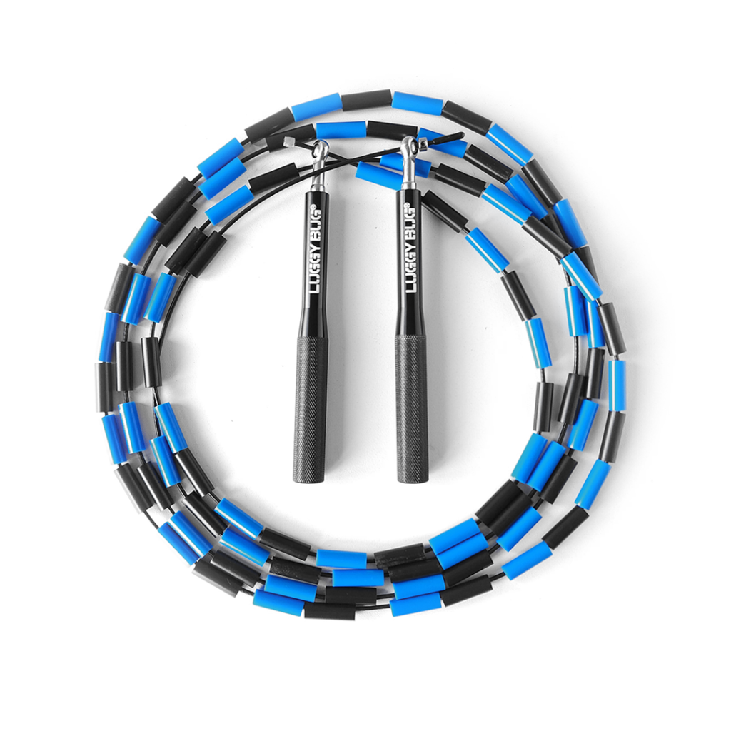 Corda de Pular Segmentada - Crossover Rope Preta e Azul - Luggy Bug