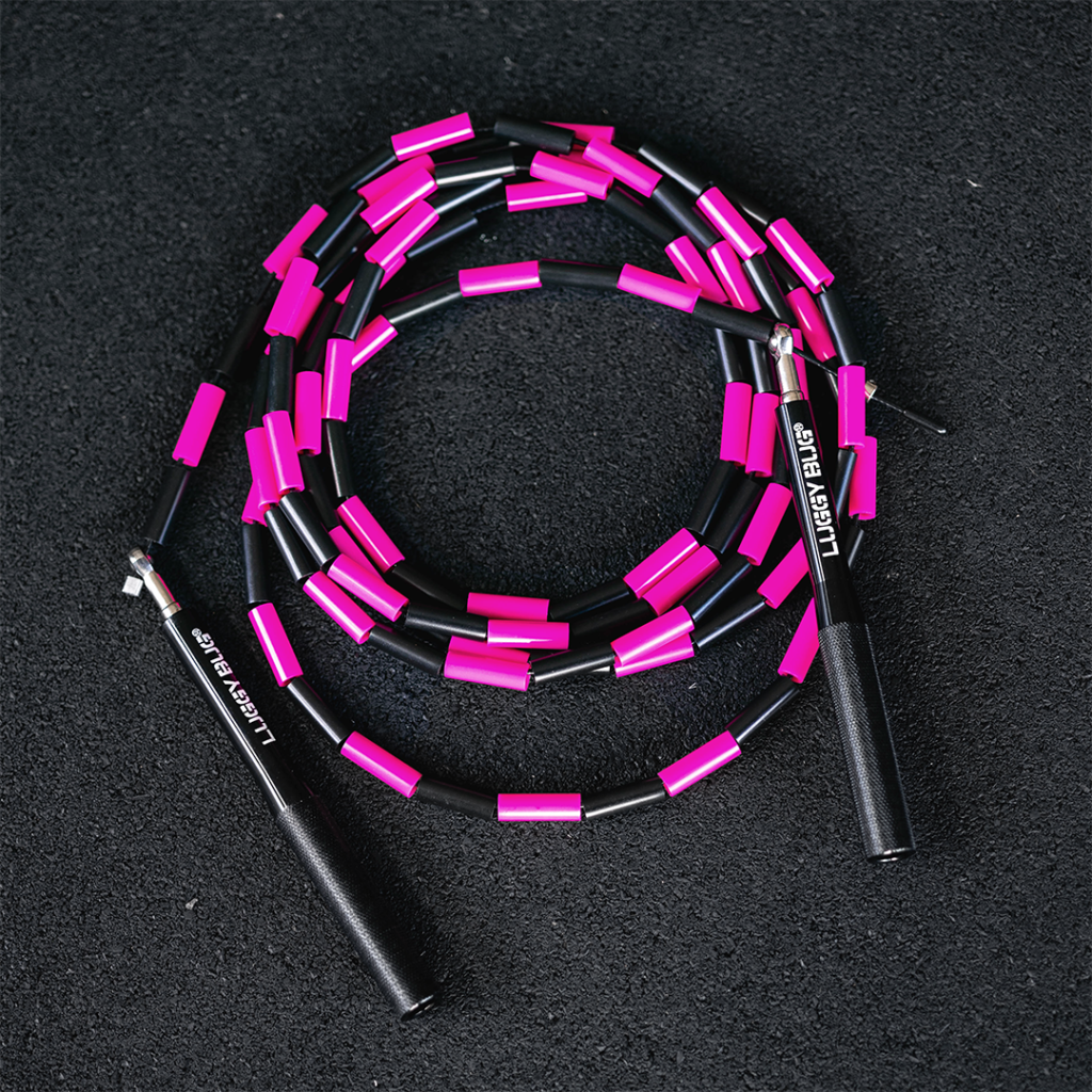 Corda de Pular Segmentada - Crossover Rope Preta e Rosa - Luggy Bug