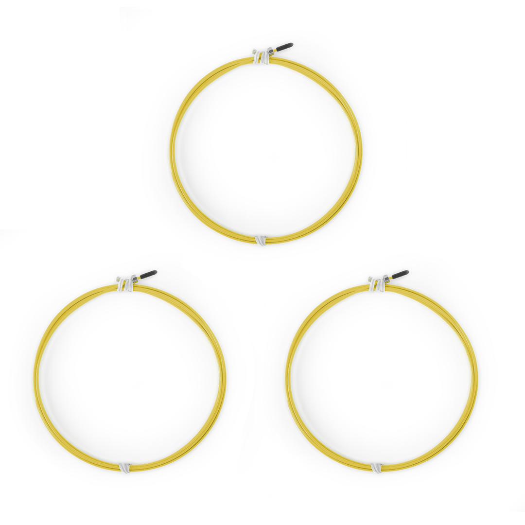 speed-rope-cabo-amarela-3pack 3-Pack Cabo PRO para Speed Rope - Amarelo - Imagem 1