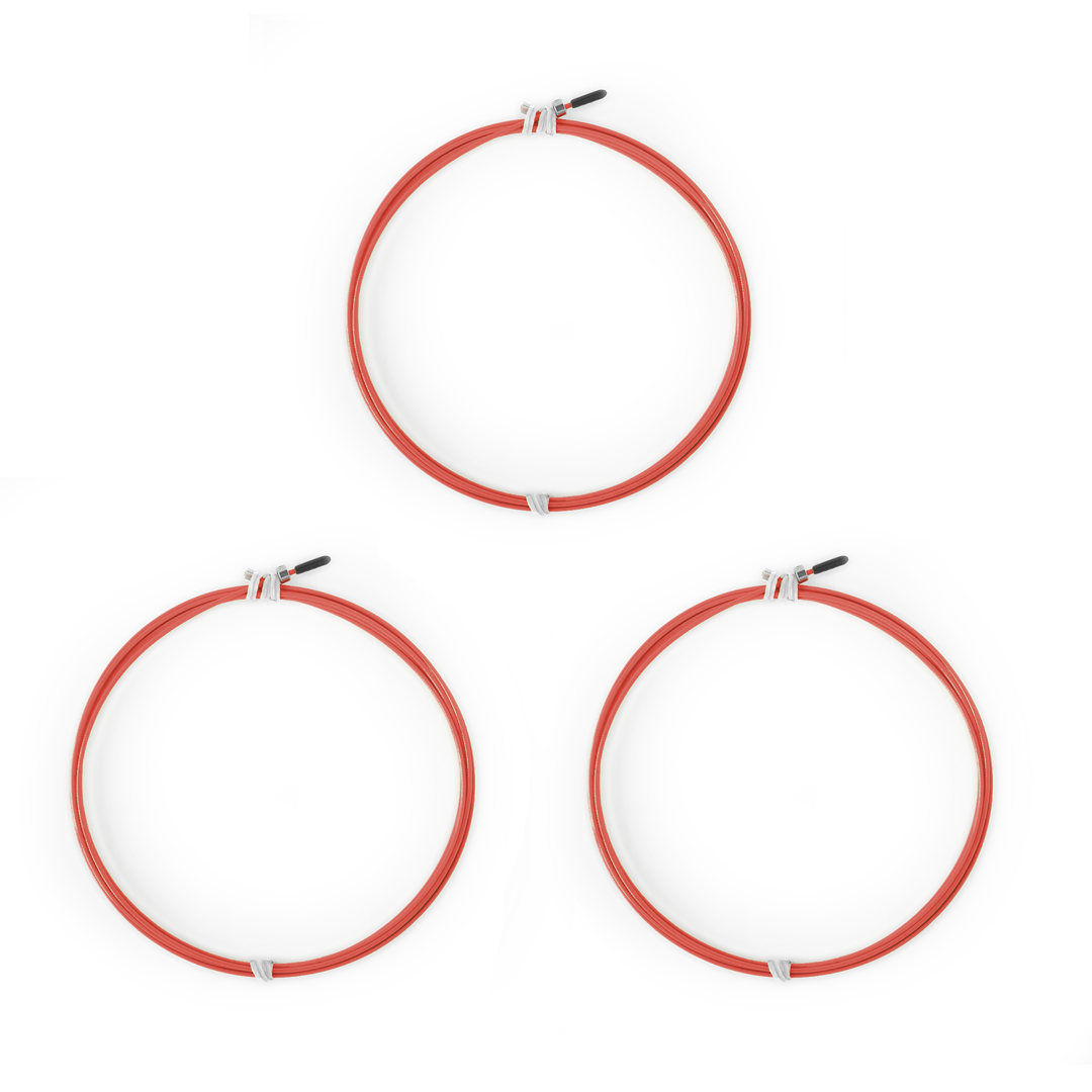 speed-rope-cabo-vermelho-3pack 3-Pack Cabo PRO para Speed Rope - Vermelho - Imagem 1